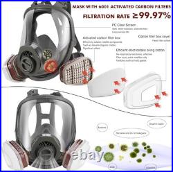 Full Face Gas Mask Reusable Respirator Gas Masks Survival Nuclear and Chemical