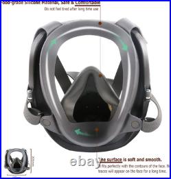 Full Face Gas Mask Reusable Respirator Gas Masks Survival Nuclear and Chemical