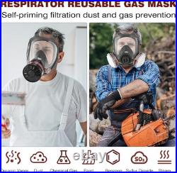 Full Face Gas Mask Reusable Respirator Gas Masks Survival Nuclear and Chemical