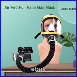 Full Face Gas Mask Safety Facepiece Respirator for Filter Many Harmful Gases NEW