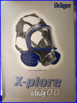 Full Face Gas Mask X-pore 5500 with Replacement Filters for Respirator