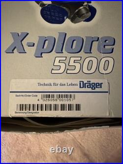 Full Face Gas Mask X-pore 5500 with Replacement Filters for Respirator