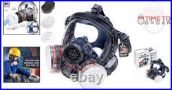 Full Face Organic Vapor Respirator Heavy Duty Lens & Filters for Industrial Use