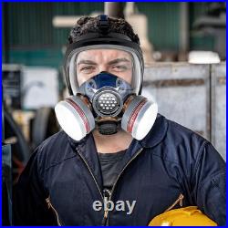 Full Face Organic Vapor Respirator Protective Eye & Nose Shield with Full Face Organic Vapor Respirator Protective Eye & Nose Shield with