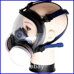 Full Face Organic Vapor Respirator and Gas Mask with 2 Threaded P-A-1 Replacemen