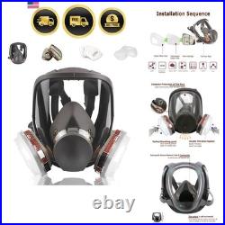 Full Face Respir? Tor Reusable, Organic Vapor Respir? Tor Compatible with Parti