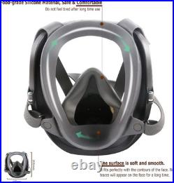 Full Face Respir? Tor Reusable, Organic Vapor Respir? Tor Compatible with Parti