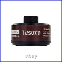 Full Face Respirator 40mm Activated Charcoal Filter Anti-Fog Heavy-Duty Mask