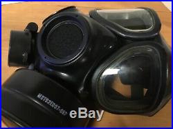 Full Face Respirator Gas Mask 3M FR-M40 Military Issue with Hood & Bag