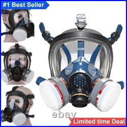 Full Face Respirator Gas Mask Activated Carbon Filter Organic Vapor Chemical