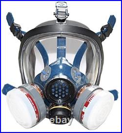 Full Face Respirator Gas Mask Activated Carbon Filter Organic Vapor Chemical