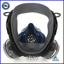 Full Face Respirator Gas Mask Activated Carbon Filter Paint Chemical Anti Fog