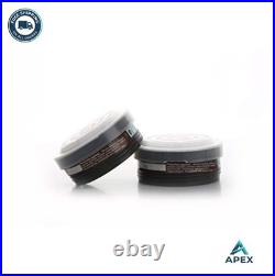 Full Face Respirator Gas Mask Activated Carbon Filter Paint Chemical Anti Fog