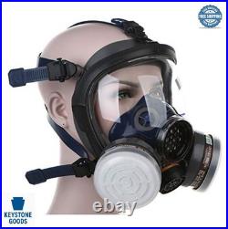 Full Face Respirator Gas Mask Organic Vapor Activated Carbon Filter Anti-Fog