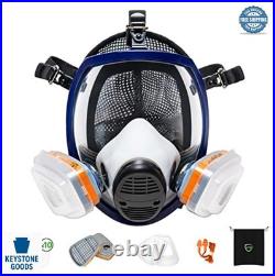 Full Face Respirator Mask A1P2 Anti Gas Dust Paint Spray Woodworking