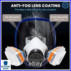 Full Face Respirator Mask A1P2 Anti Gas Dust Paint Spray Woodworking
