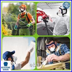 Full Face Respirator Mask A1P2 Anti Gas Dust Paint Spray Woodworking