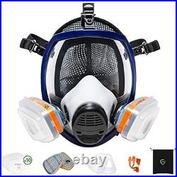 Full Face Respirator Mask A1P2 Filter Anti Dust Gas for Painting Woodworking