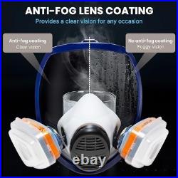 Full Face Respirator Mask A1P2 Filter Anti Dust Gas for Painting Woodworking