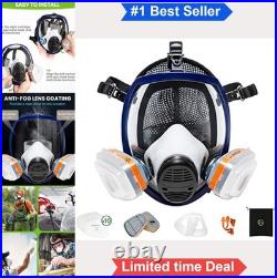Full Face Respirator Mask A1P2 Filters Anti Gas Dust Paint Spray Woodworking
