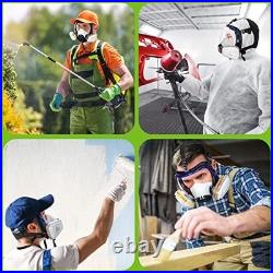Full Face Respirator Mask A1P2 Filters Anti Gas Dust Paint Spray Woodworking