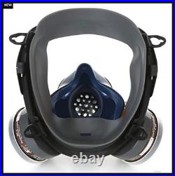 Full Face Respirator Mask Activated Carbon Air Filter Organic Vapor Gas Mask