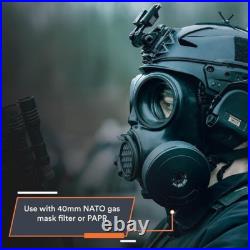Full Face Respirator Mask CBRN Gas Mask, Chemical Respirator CM-7M (Small)
