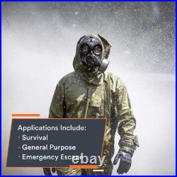 Full Face Respirator Mask CBRN Gas Mask, Chemical Respirator (Medium)