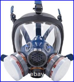 Full Face Respirator Mask, Gas Mask Protect Against Harmful