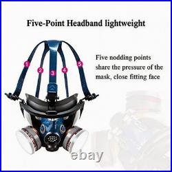 Full Face Respirator Mask, Gas Mask Protect against Harmful Gas, Dust, Chemicals, S