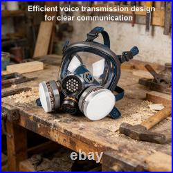 Full Face Respirator Mask, Gas Mask Protect against Harmful Gas, Dust, Chemicals, S