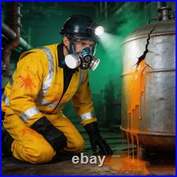 Full Face Respirator Mask, Gas Mask Protect against Harmful Gas, Dust, Chemicals, S