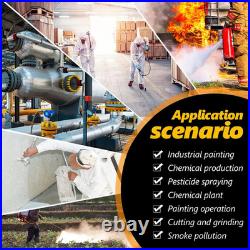 Full Face Respirator Mask, Gas Mask with 40Mm Activated Carbon Filter for Spray