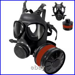 Full Face Respirator Mask, Gas Mask with 40Mm Activated Carbon Filter for Spray