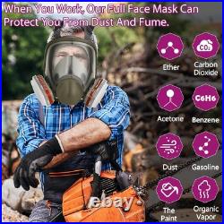 Full Face Respirator Mask Gas Masks Survival Nuclear and Chemical for