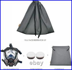Full Face Respirator Mask Organic Vapor Gas Chemical Spray Paint Filter Cartridg