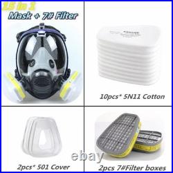 Full-Face Respirator Mask for Industrial Chemical Protection Anti-Fog, Dust