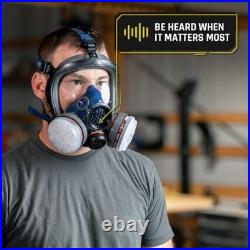 Full Face Respirator Mask with Filter, Safety Breathing Protection, Dust & Chemi