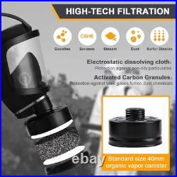 Full Face Respirator Mask with Filters, Anti-Fog, Gas & Dust Protection BEST