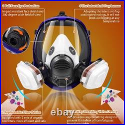 Full Face Respirator Mask with Filters, Anti-Fog Lens Anti-Gas Anti-Dust Sm81