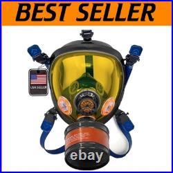 Full Face Respirator with Dual Charcoal Filters Heavy Duty