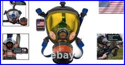 Full Face Respirator with Dual Charcoal Filters Heavy Duty