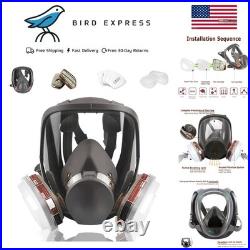 Full Face Reusable Respirator Organic Vapor Protection for Painting Welding