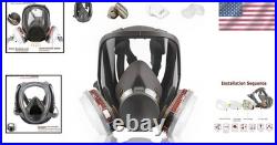 Full Face Reusable Respirator Organic Vapor Protection for Painting Welding