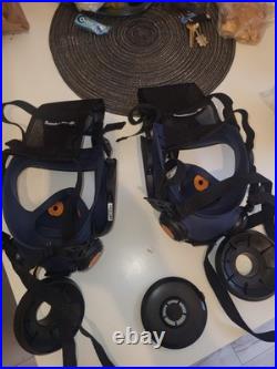 Full face gas mask painting spraying respirator