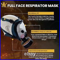 GAS Mask 40 mm NBC Filter Full Face Respirator Mask CBRN Survival &