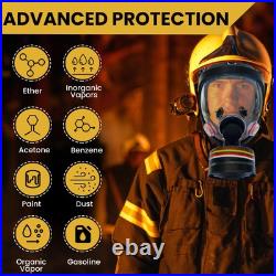 GAS Mask 40 mm NBC Filter Full Face Respirator Mask CBRN Survival & Tacti