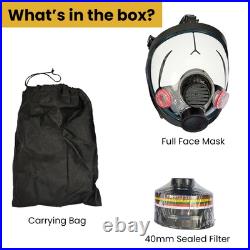 GAS Mask 40 mm NBC Filter Full Face Respirator Mask CBRN Survival & Tacti