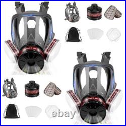 GQFOWE Gas Masks Survival Nuclear and Chemical, 2 Set One Size, Grey-2