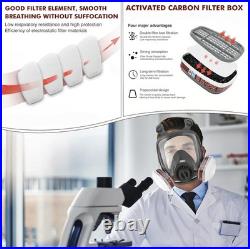 GQFOWE Gas Masks Survival Nuclear and Chemical, 2 Set One Size, Grey-2